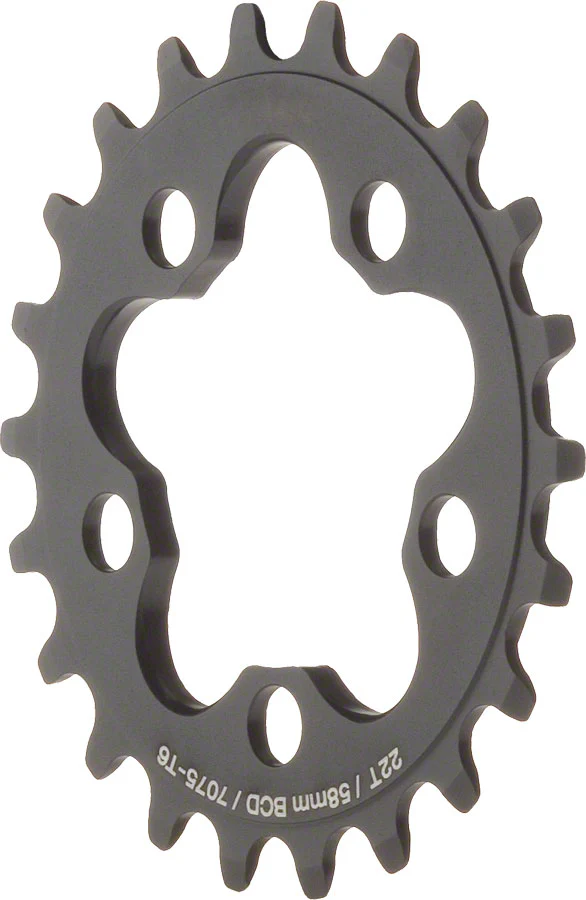 MSW Chainring - 22T 58mm BCD Inner Black