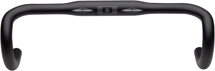 MSW Flat Top Shallow Drop Handlebar - Aluminum 31.8mm 44cmBlack