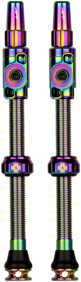 Muc-Off Big Bore Lite Tubeless Valve Stems - 2XLarge 70mm  Iridescent