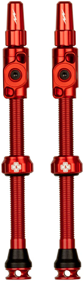 Muc-Off Big Bore Lite Tubeless Valve Stems - 2XLarge 70mm  Red