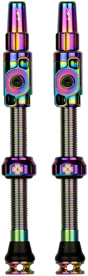 Muc-Off Big Bore Lite Tubeless Valve Stems - XLarge 60mm Iridescent