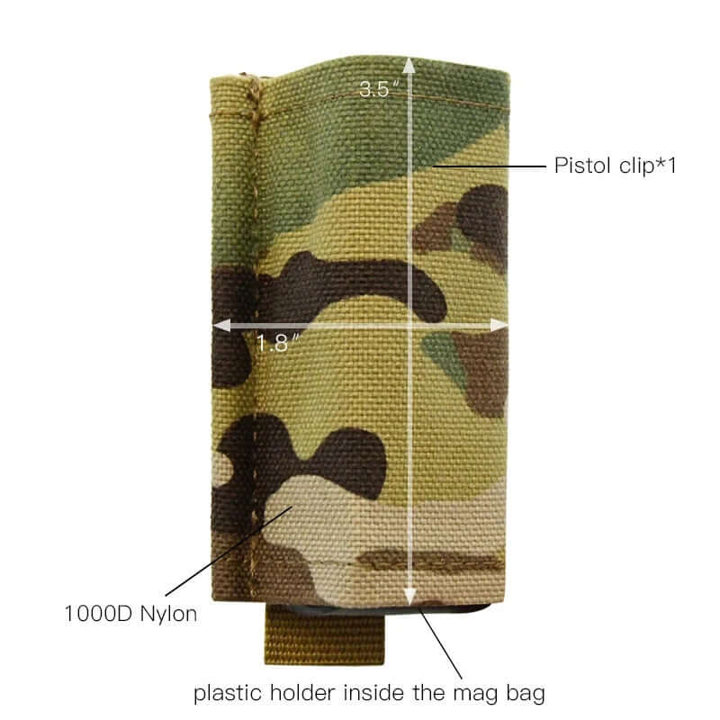 MUCITUP MUCTAC Tactical Single Mag Pouch – MOLLE, Multicam, 1000D Nylon - Image 2