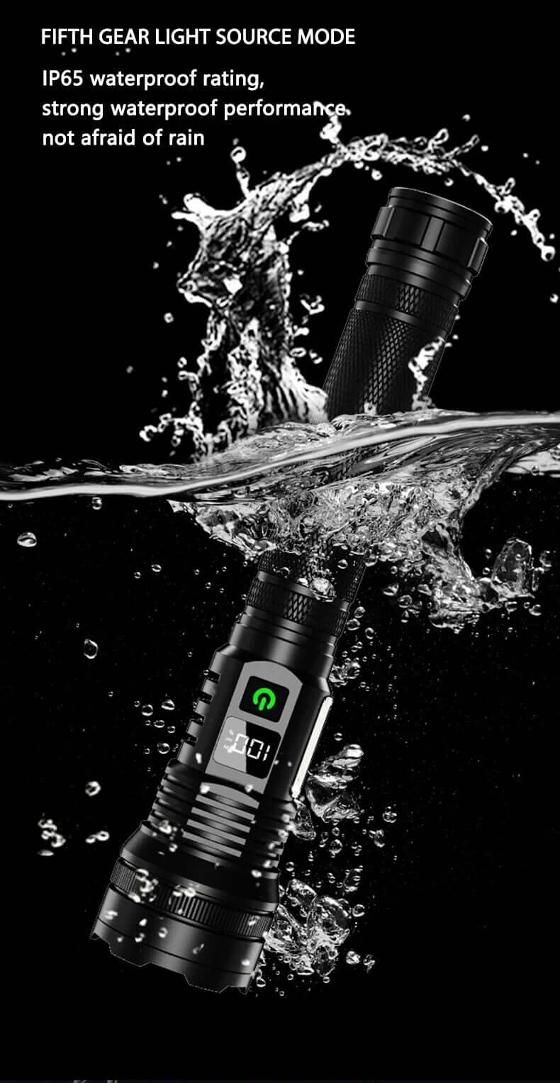 Muctac CHARGE Flashlight, 5000+ LMS, Zoomable, LED, USB, IP65, Aluminum Alloy - Image 11