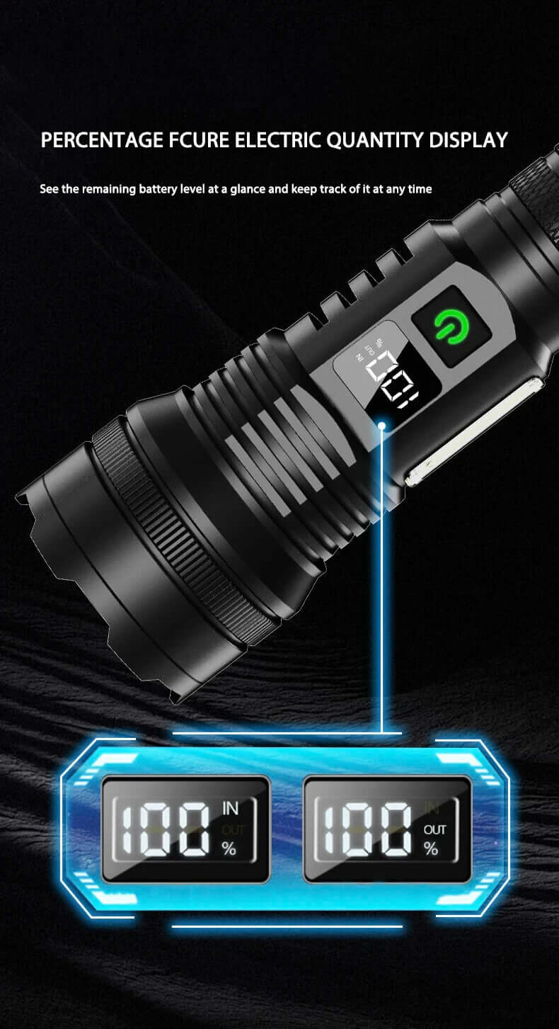Muctac CHARGE Flashlight, 5000+ LMS, Zoomable, LED, USB, IP65, Aluminum Alloy - Image 9