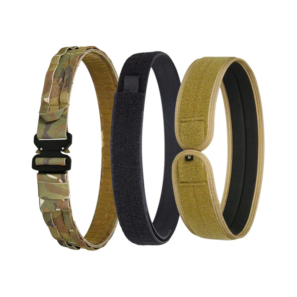 MUCTAC Tactical Belt Multicam MOLLE 1.75" w/ 2 Inner Belts, Anti-Slip - Image 4