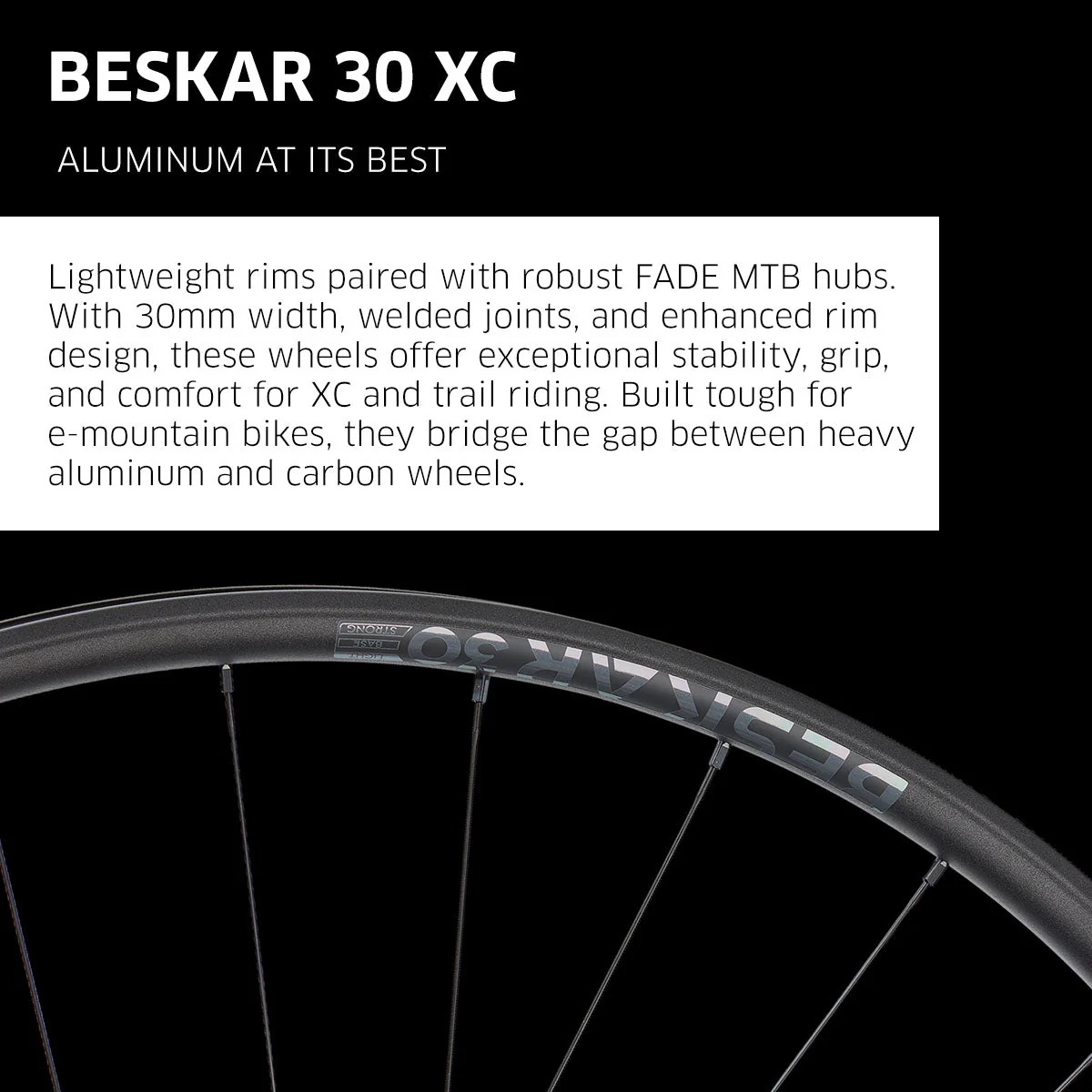 NEWMEN - Wheel (Front) - Beskar 30 Light | Cross Country - [D] - Image 6