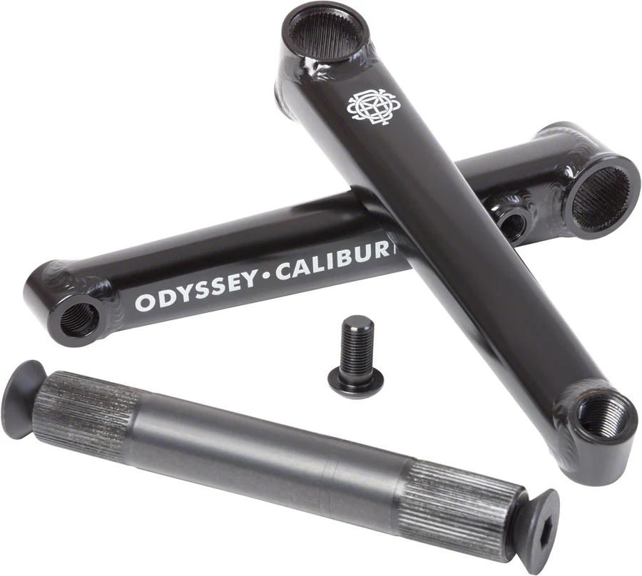 Odyssey Calibur V2 Crankset - 175mm Right Hand/Left Hand Drive Rust Proof BLK