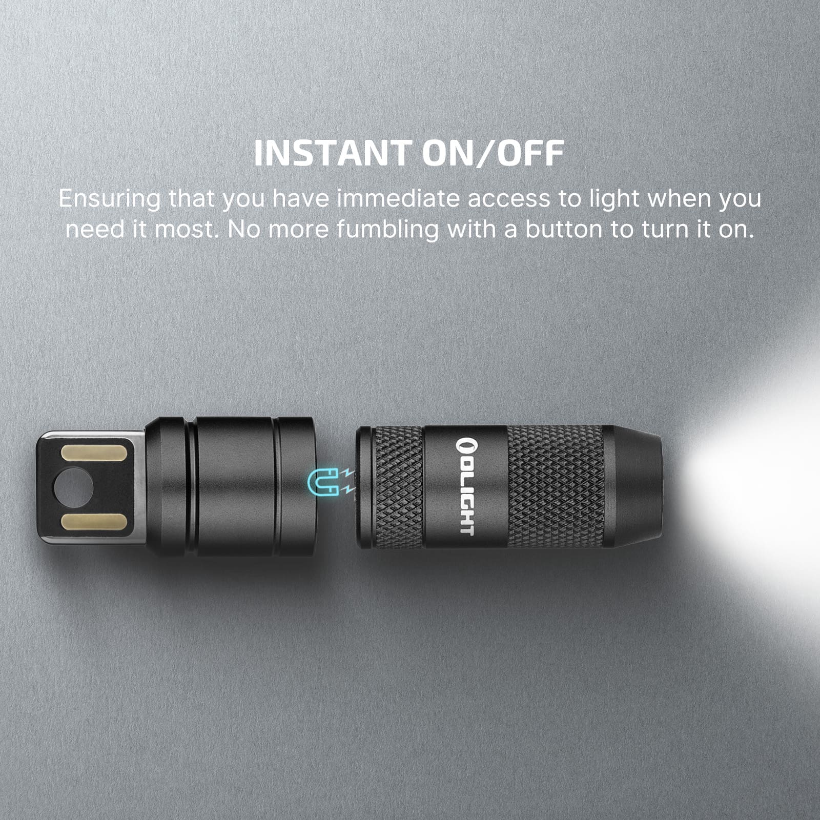 Olight iMini 2 Rechargeable Magnetic Mini Flashlight 50 Lumens EDC Keychain Light - Image 7