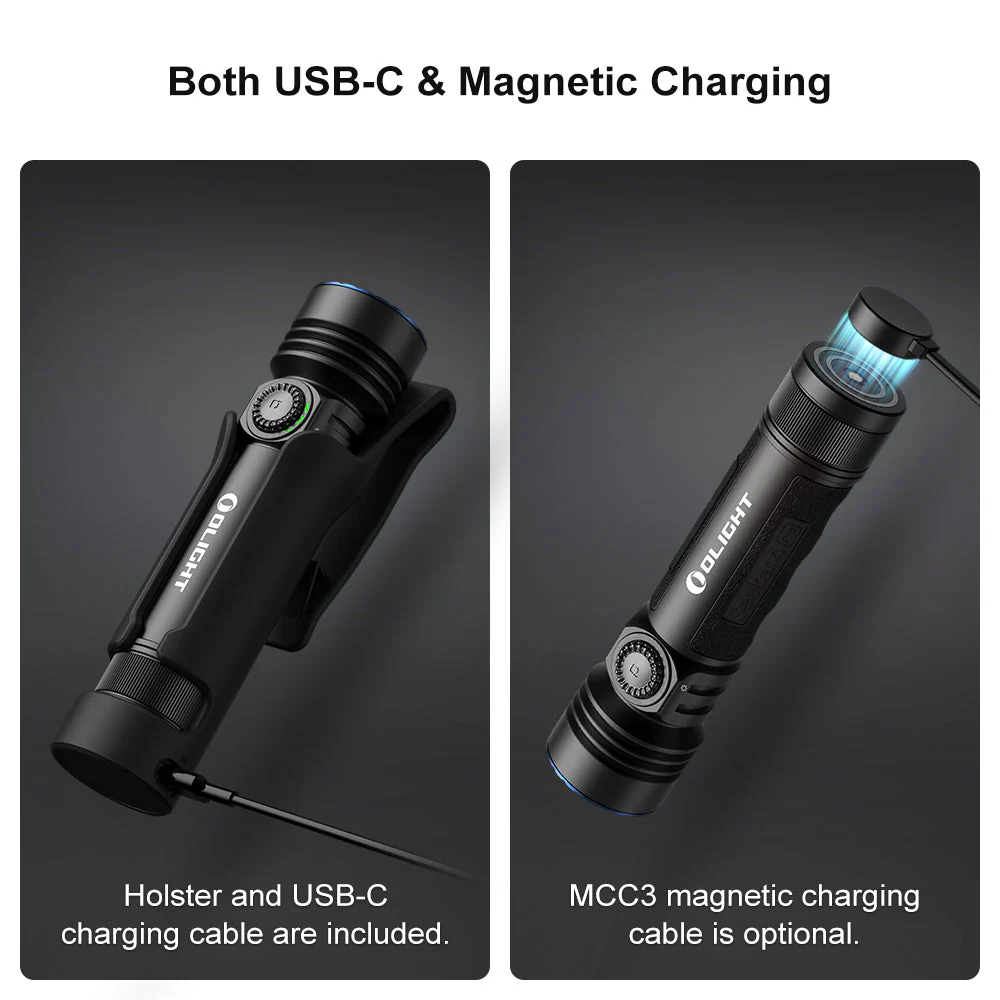 Olight Seeker 4 Pro Rechargeable Flashlight 4600 Lumens USB-C Magnetic Charging - Image 7