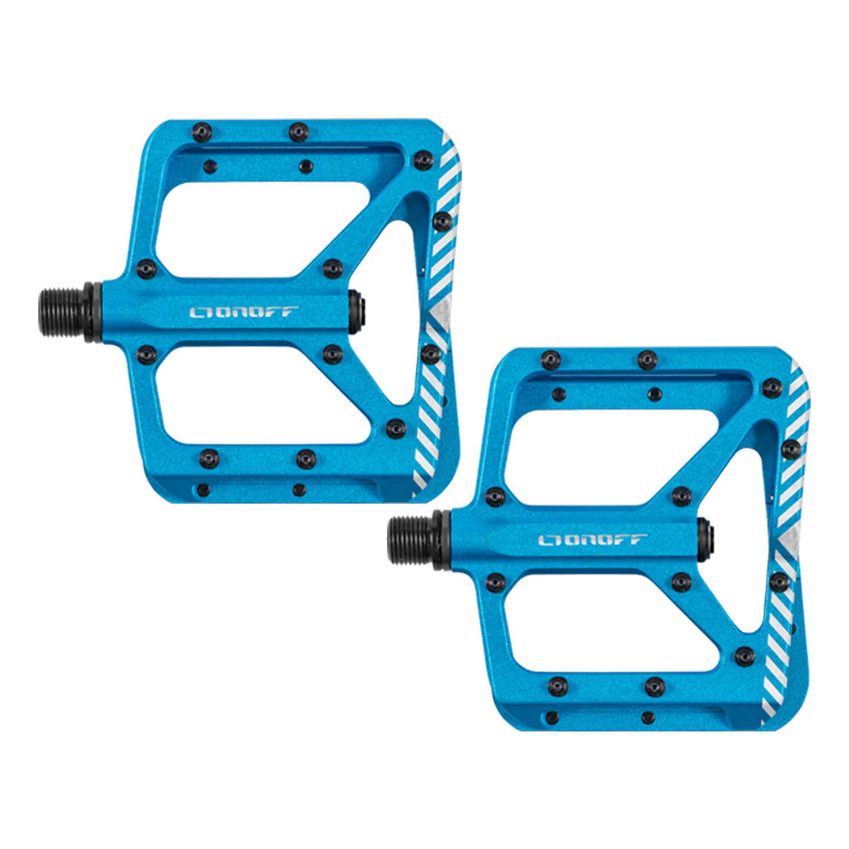 ONOFF - SHIELD V2 MTB PEDALS (Anthracite / Fuchsia / Blue) - Image 4