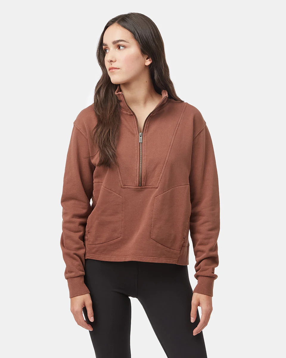 Organic Cotton French Terry Half Zip - Image 2