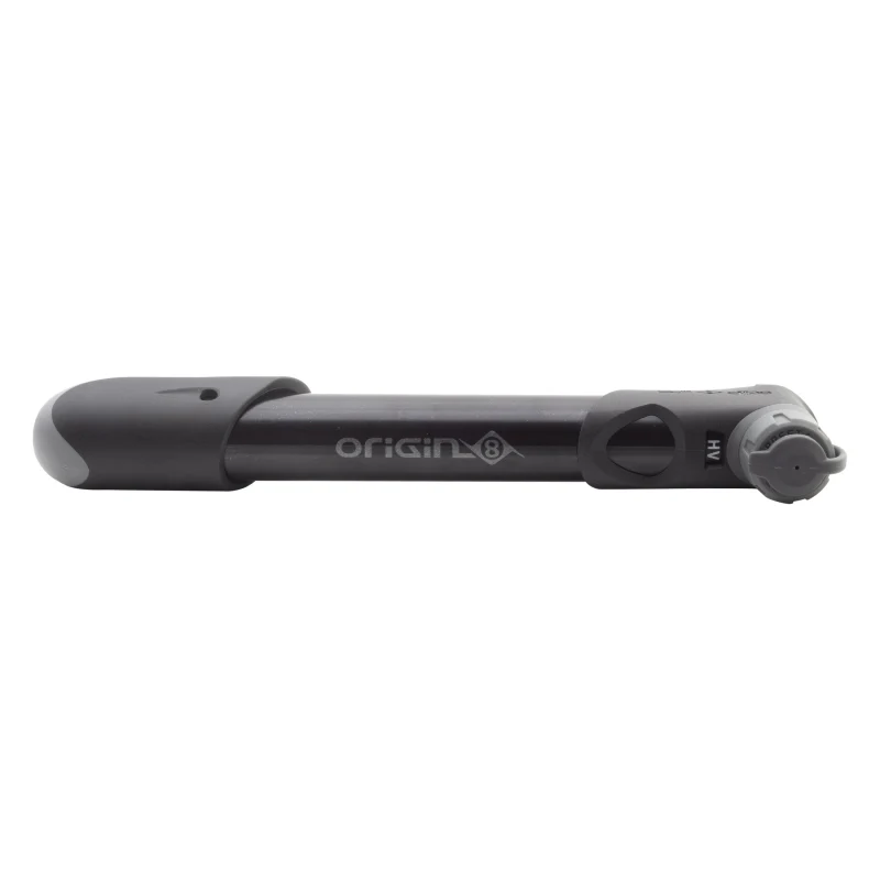 Origin8 Airaid All-Road HP/HV Mini Pump  PV/SV 80psi / 120psi 7` Aluminum Black