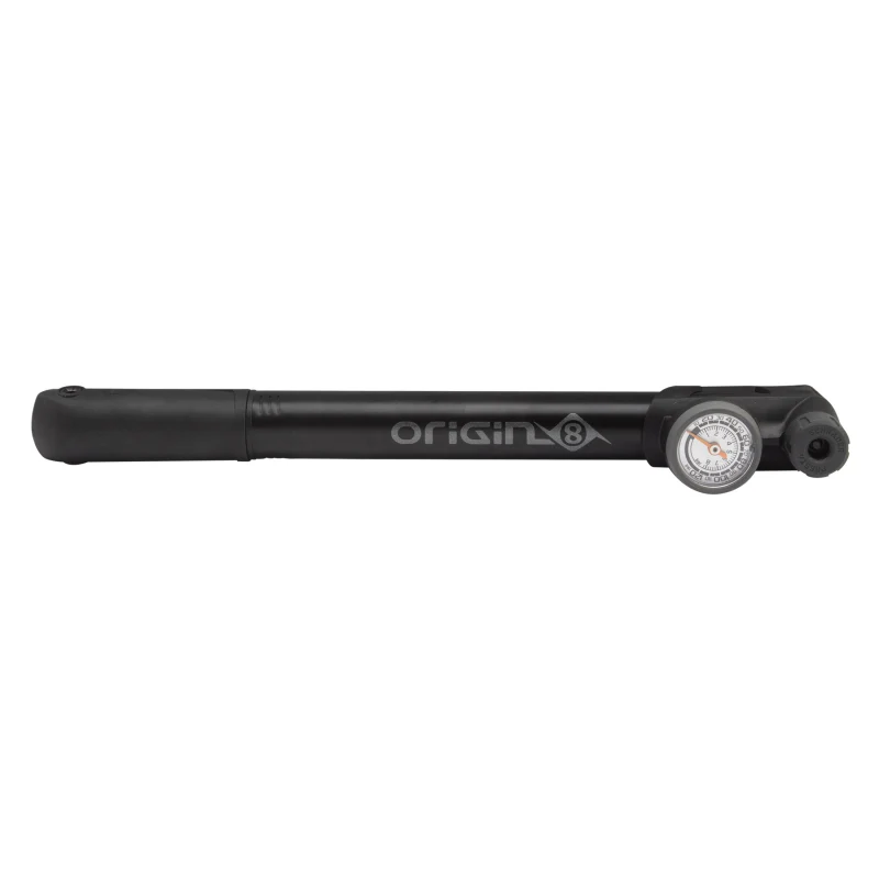 Origin8 Airaid MTB Mini Pump  1.25` Analog PV/SV 100psi 10.5` Aluminum Black
