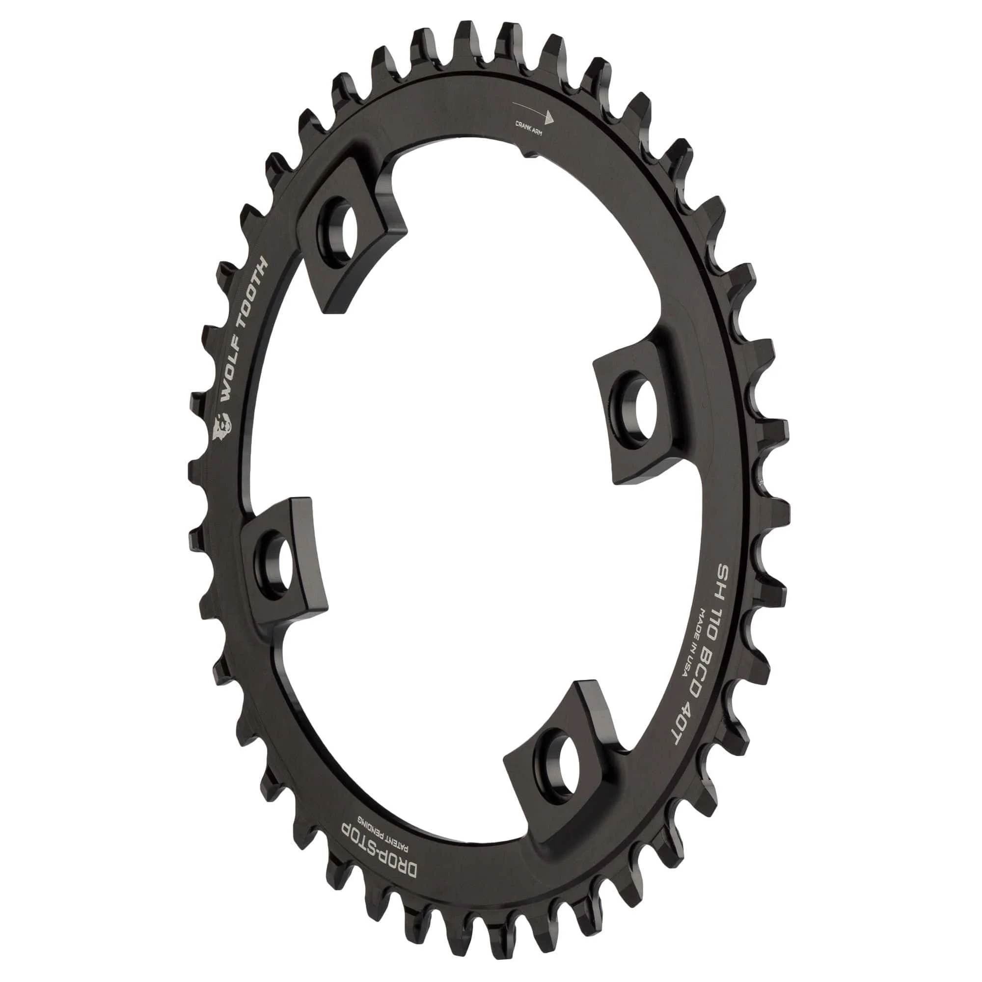 Oval 110 BCD Asymmetric 4-Bolt Chainrings for Shimano Cranks - Image 2