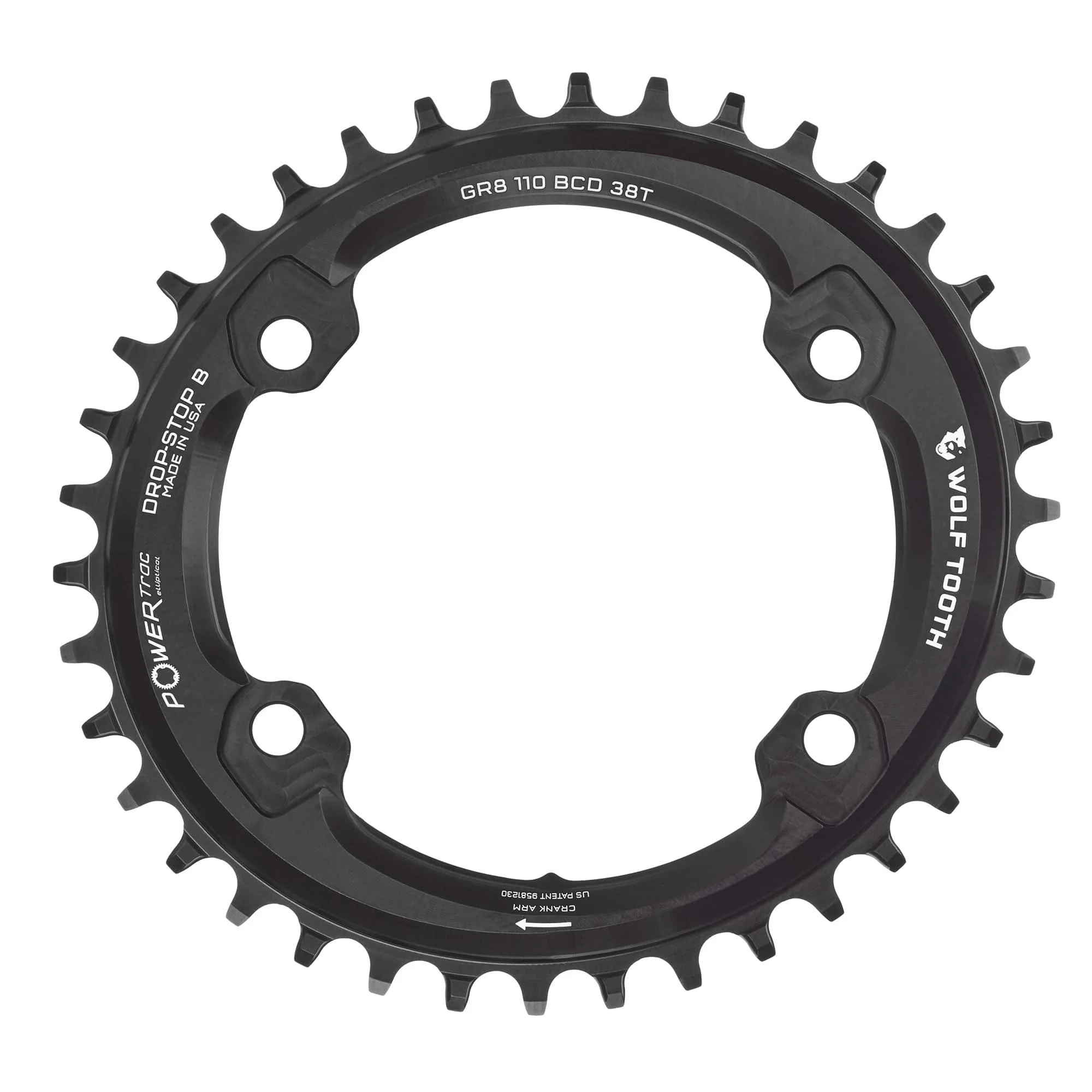 Oval 110 BCD Asymmetric 4-Bolt Chainrings for Shimano GRX Cranks - Image 7