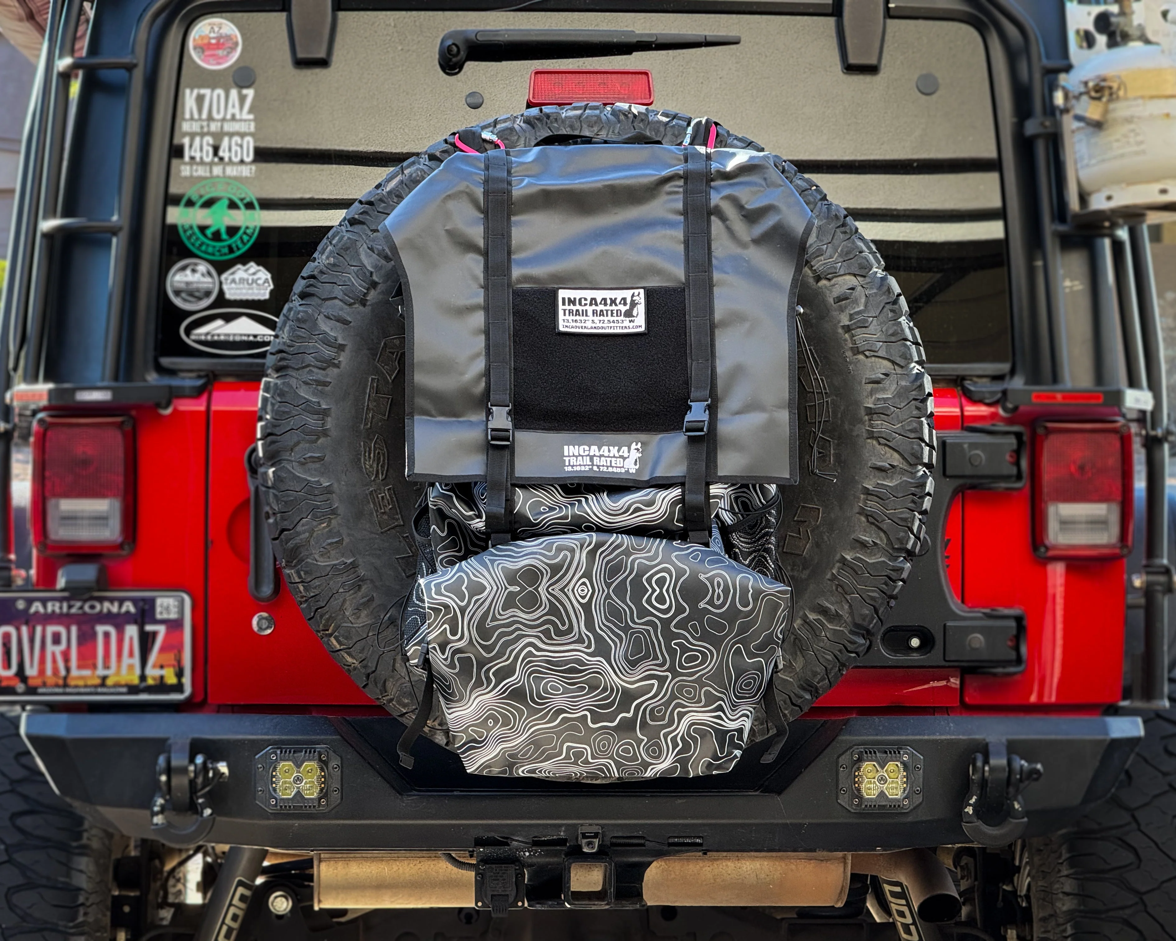 Overland spare tire tailgate bag 3.0 - Image 3