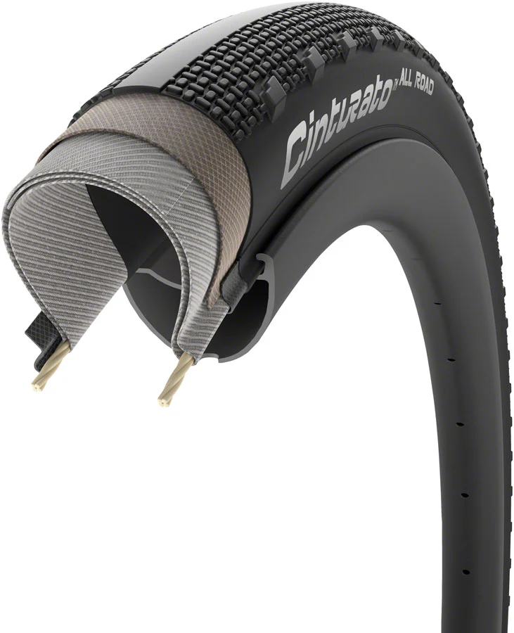 Pirelli Cinturato All Road Tire - 700 x 35 Tubeless Folding BLK TechWALL+ Pro Gravel - Image 3