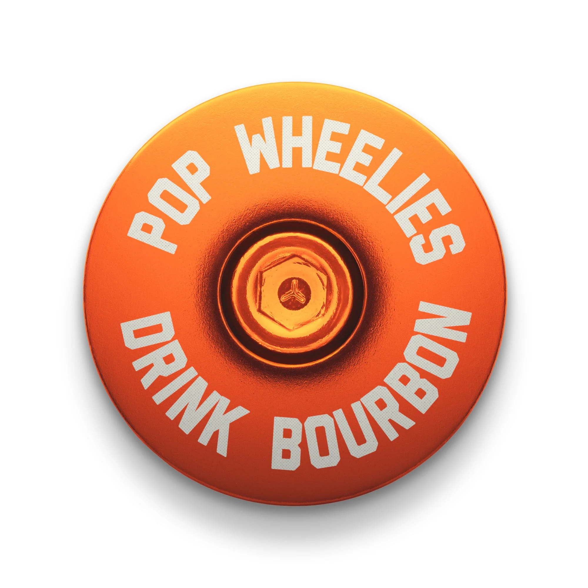 Pop Wheelies Drink Bourbon Bicycle Headset Cap - Image 9