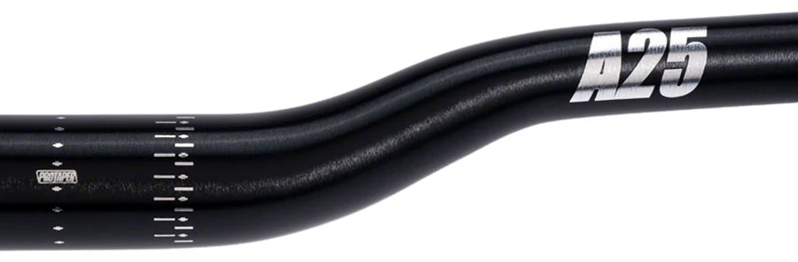 ProTaper A25 Handlebar - 810mm 25mm Rise 31.8mm Aluminum Polish Black - Image 2
