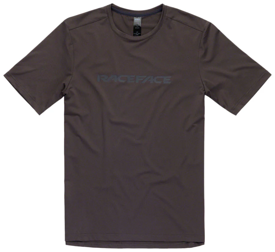 RaceFace Commit Tech Top - Short Sleeve Charcoal Small