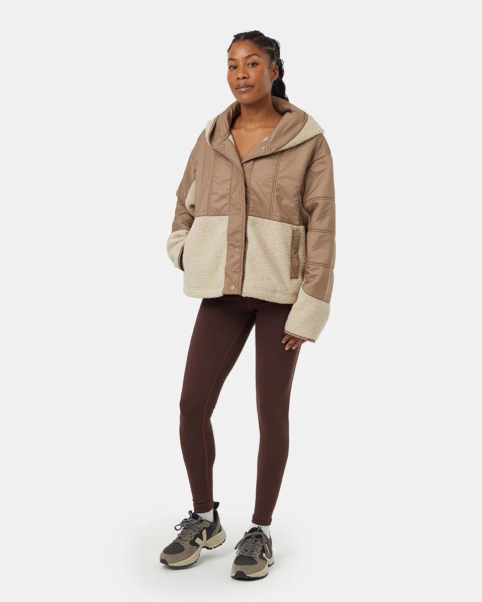 Recycled Boucle Full Snap Hoodie - Image 2