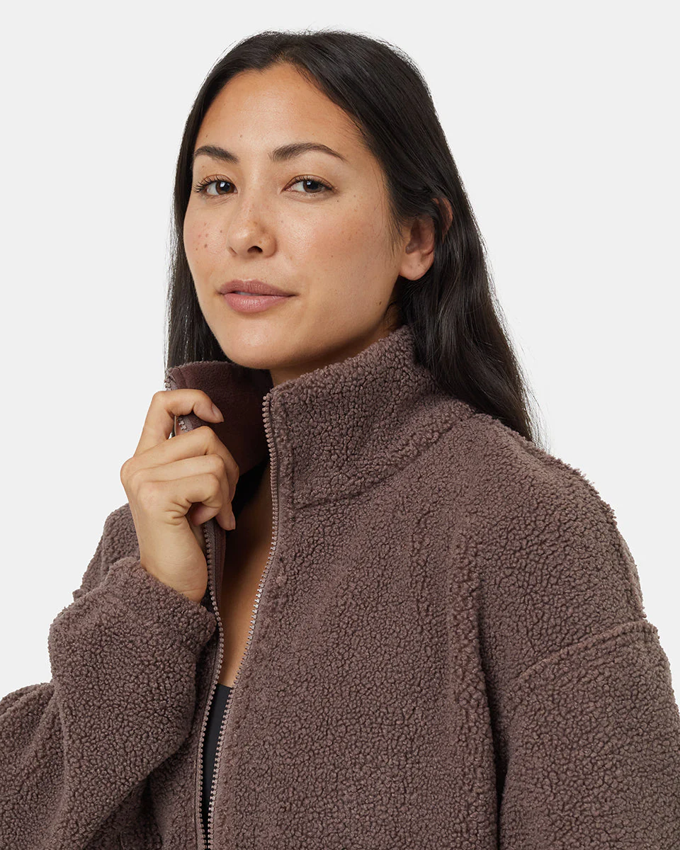 Recycled Boucle Reversible Full Zip - Image 4