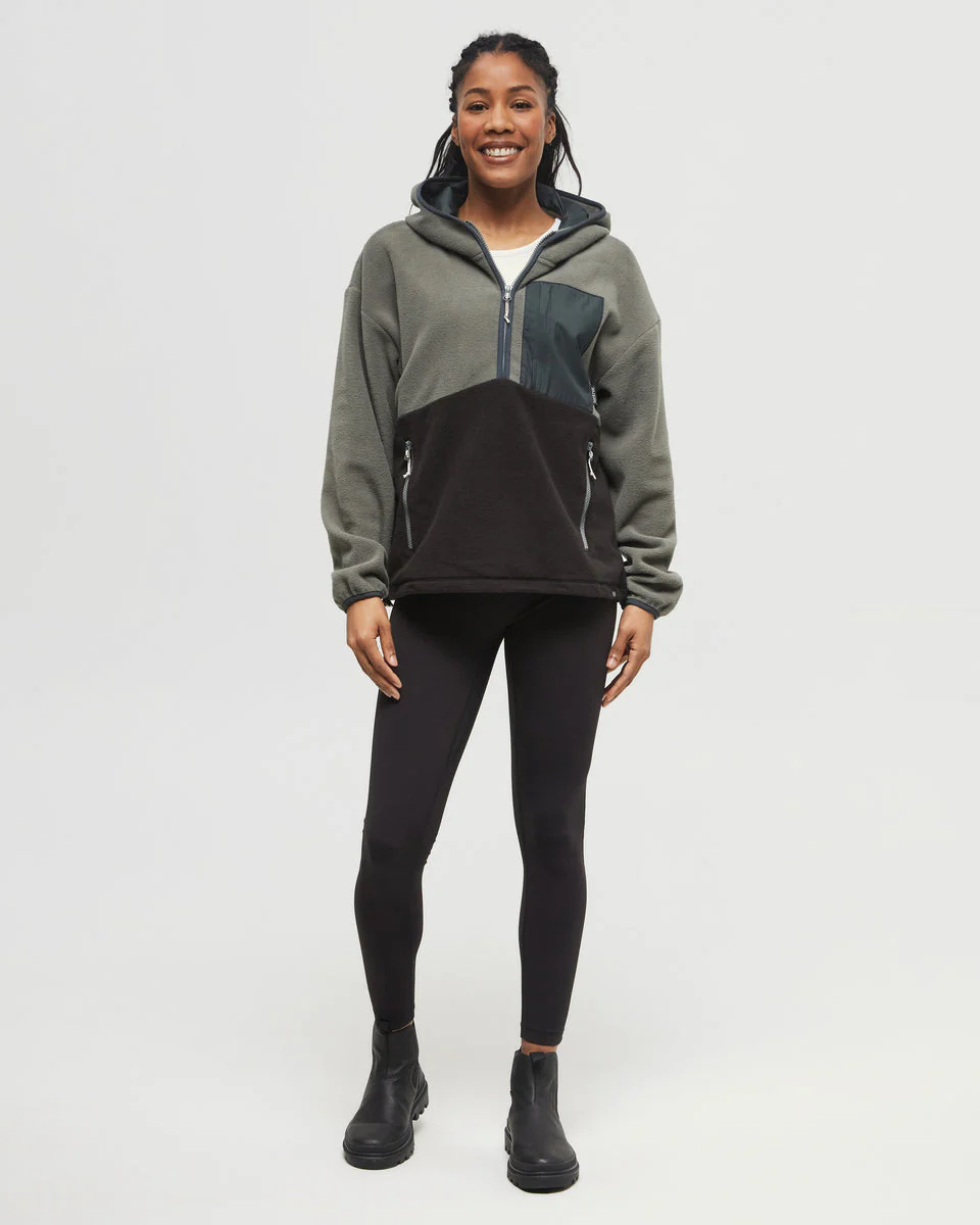 Recycled MicroFleece Contrast 1/4 Zip - Image 2