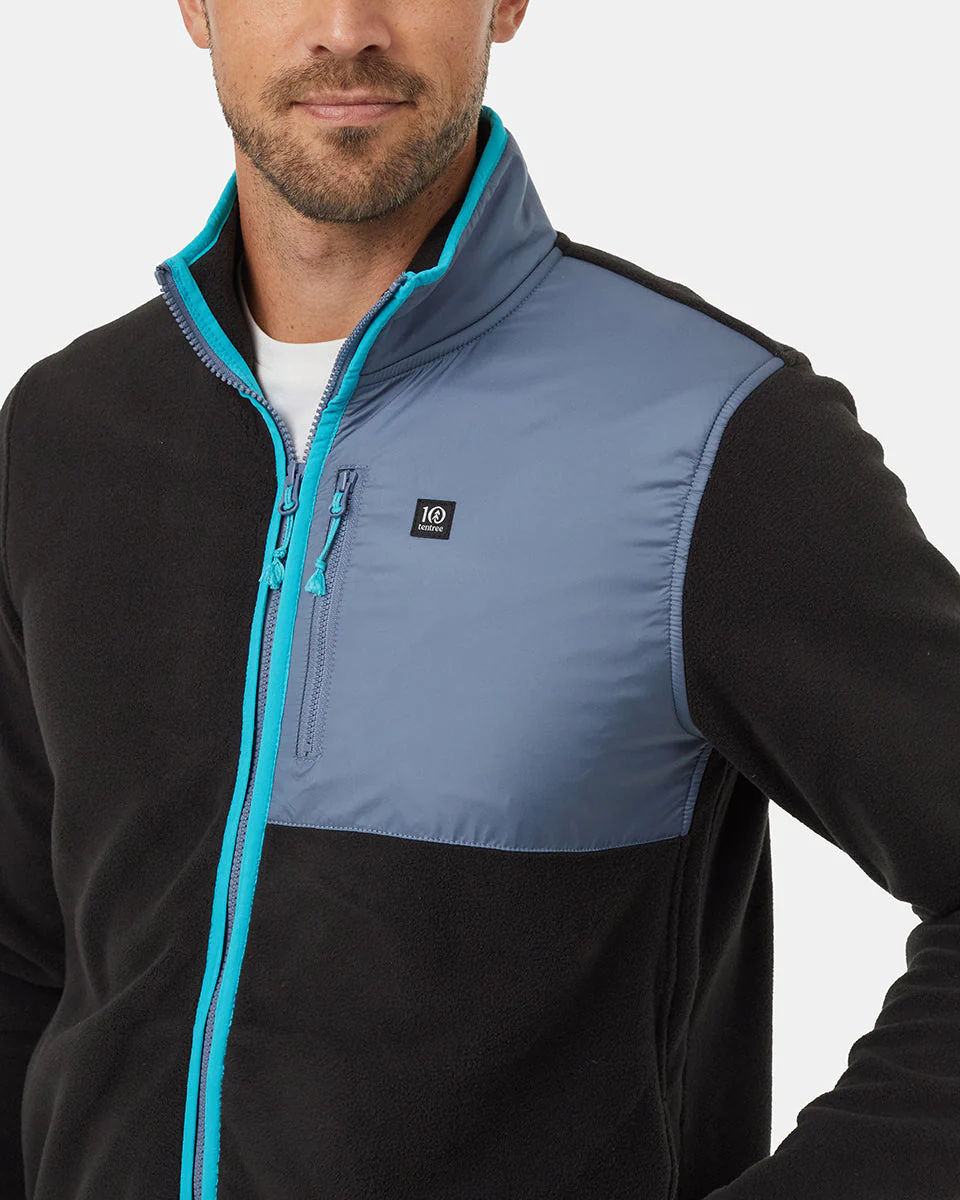Recycled MicroFleece Contrast Full Zip - Image 4