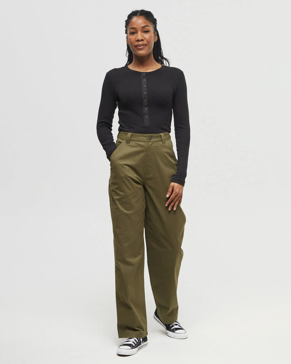 Rib Snap Placket Henley - Image 2