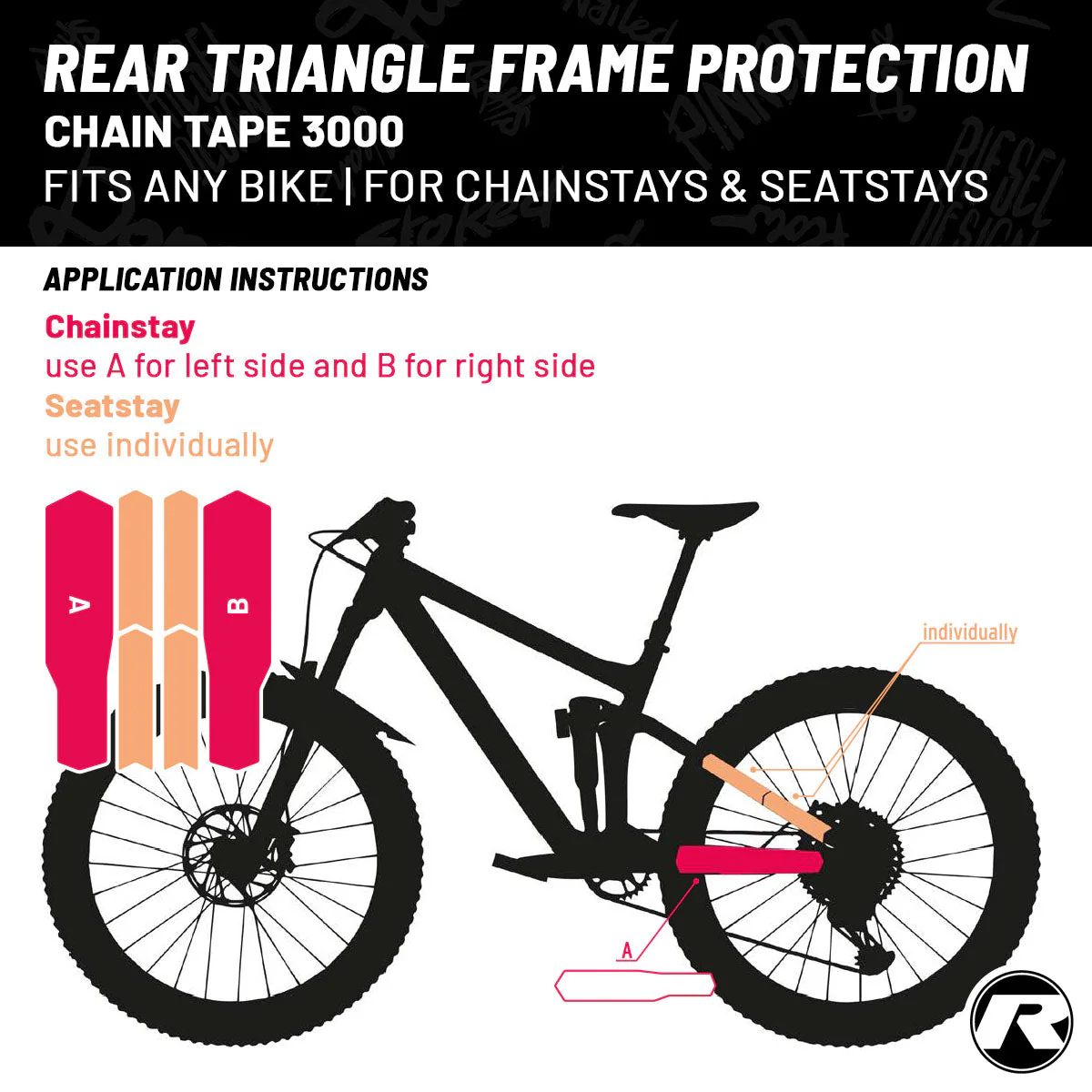 Riesel Design - Frame Protection Tape - CHAIN:TAPE 3000 - Image 3