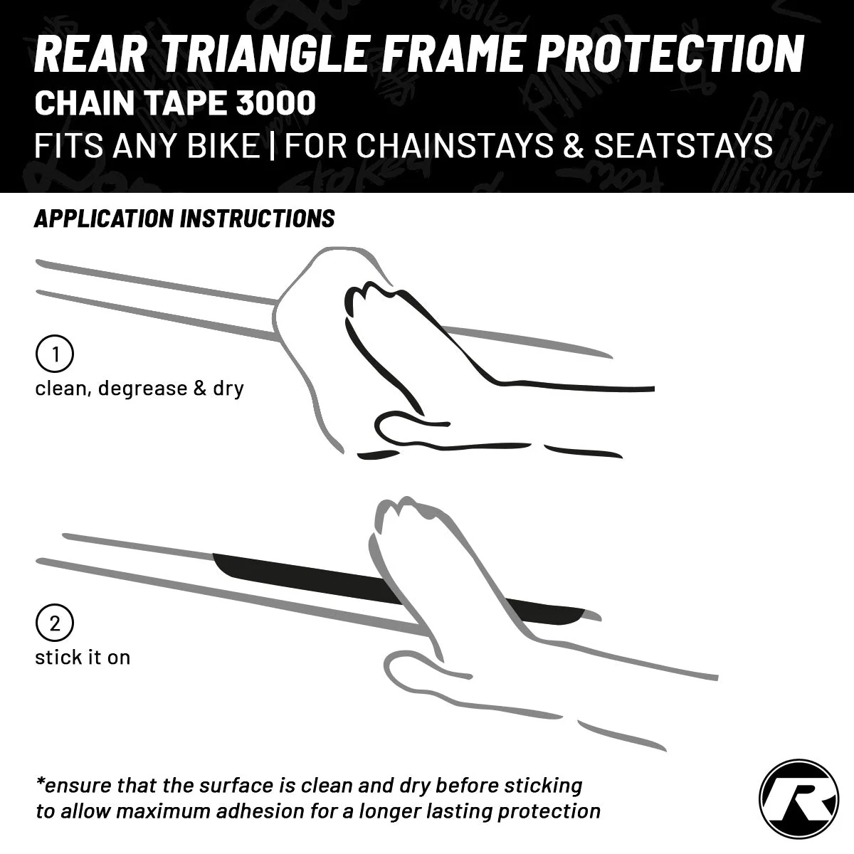 Riesel Design - Frame Protection Tape - CHAIN:TAPE 3000 - Image 4