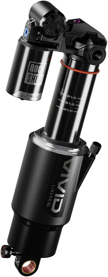 RockShox Vivid Ultimate DH RC2 Rear Shock - 225 x 75 mm Linear XL Air 2 Tokens Reb 55 / Comp 34 L/O 45 Standard Trunnion D1