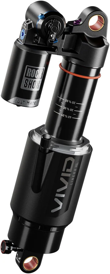 RockShox Vivid Ultimate RC2T Rear Shock - 210 x 55 mm Linear XL Air 2 Tokens Reb 55 / Comp 34 L/O 45 Standard D1