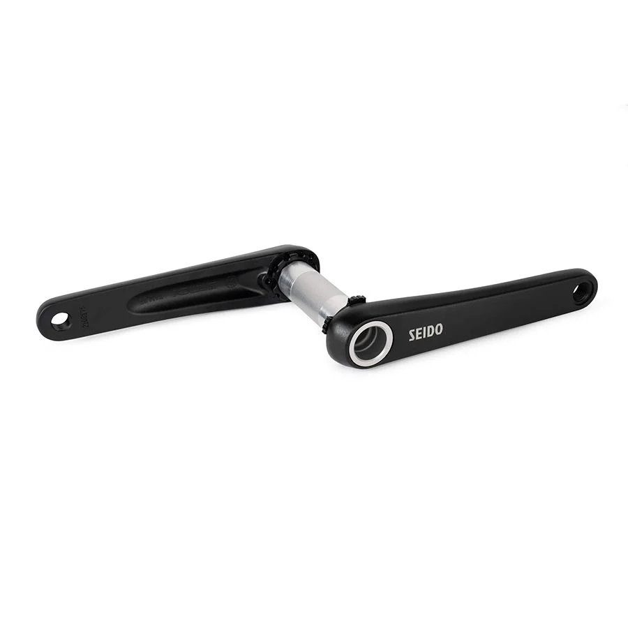 Seido Lyer Crankset Spindle: 30mm 30mm 175mm Black Road Disc Set
