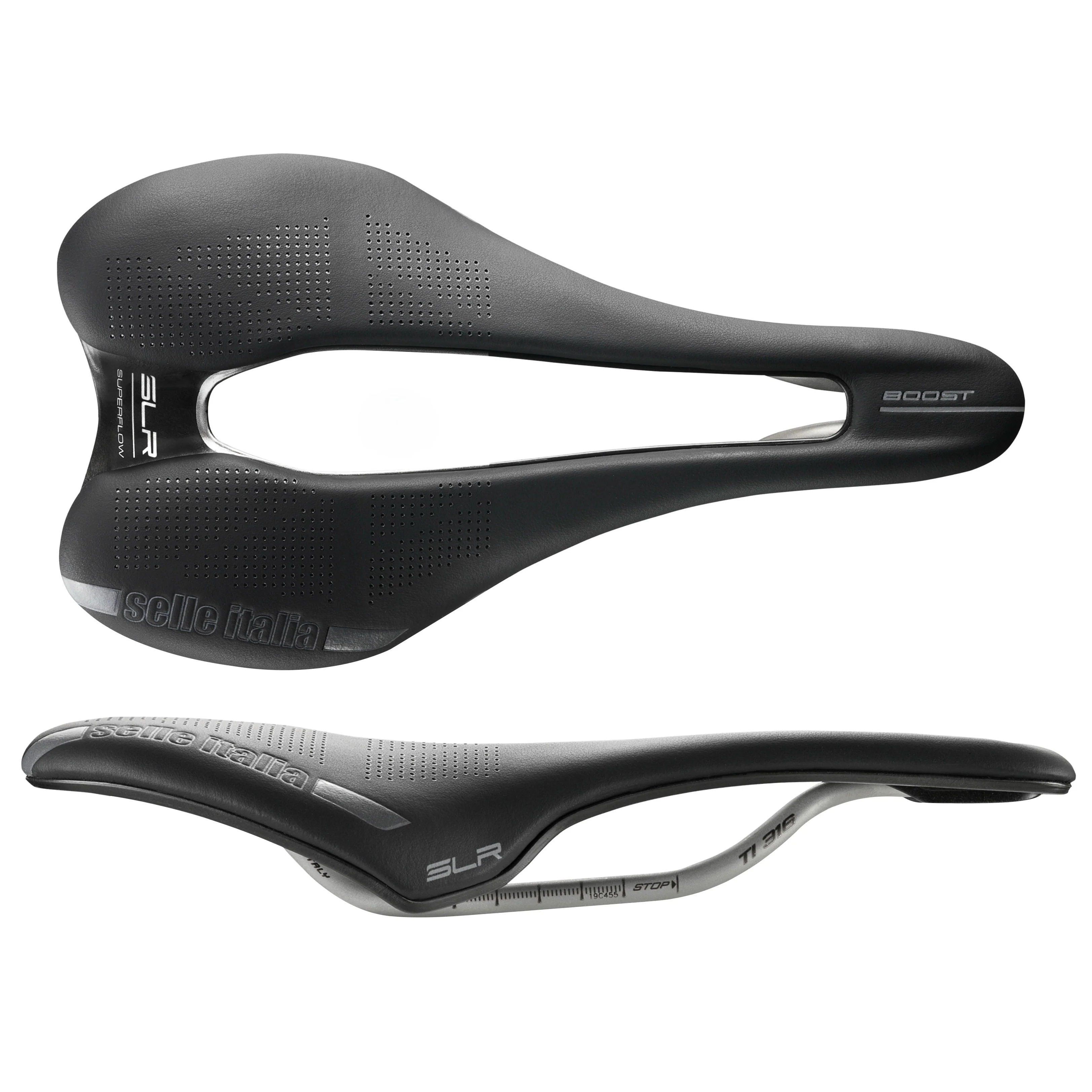 Selle Italia SLR Boost Superflow S Saddle 248 x 130mm Men 158g Black
