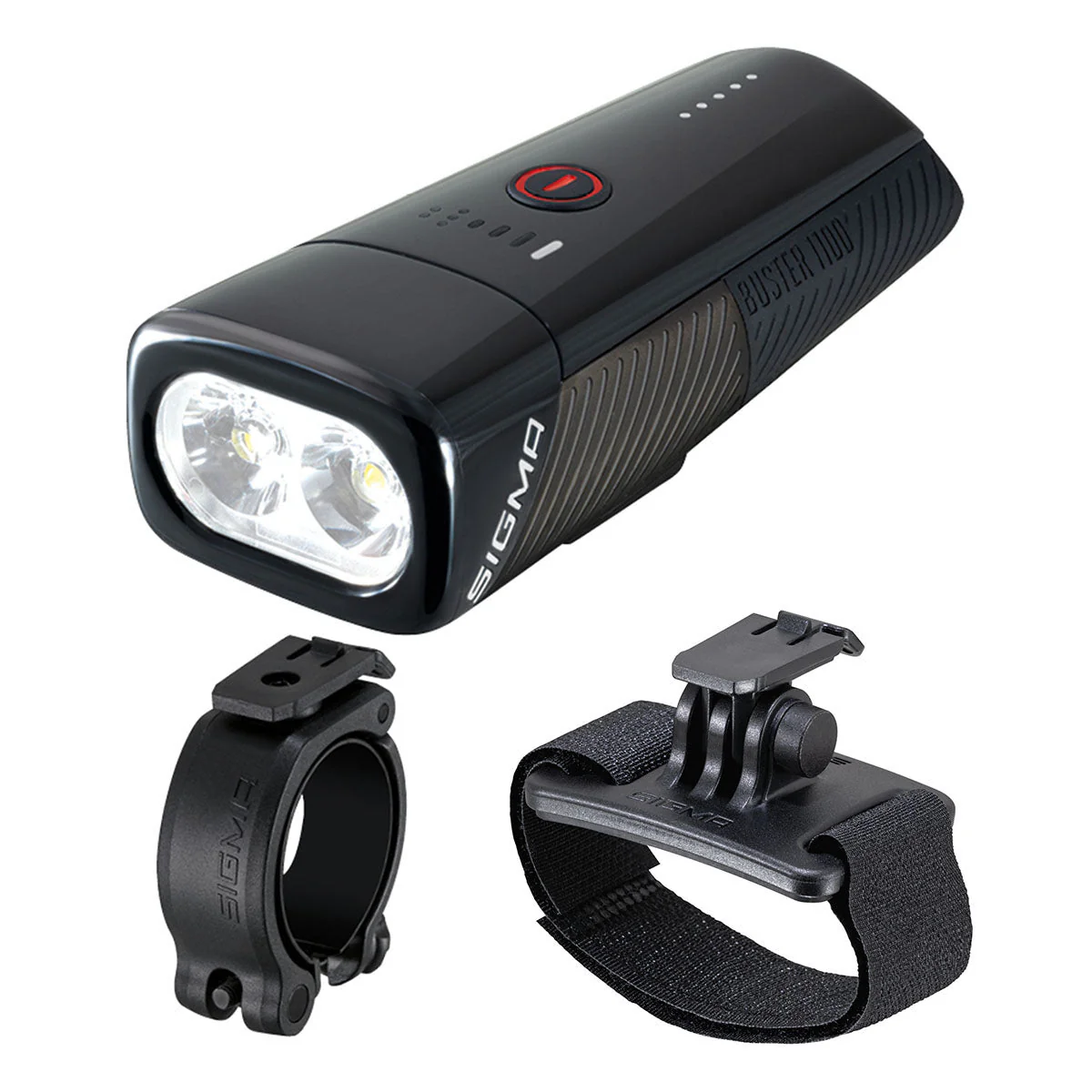 SIGMA BUSTER 1100 – Bike Front Light w/ Handlebar Mount or Helmet Bracket - Image 5