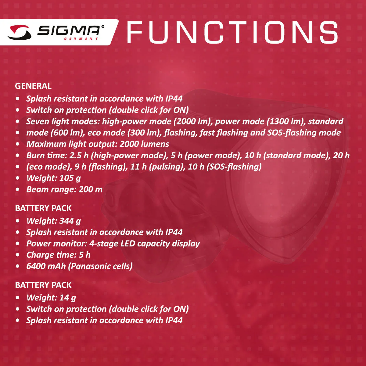 SIGMA Light - BUSTER 2000 Power Light - Image 11