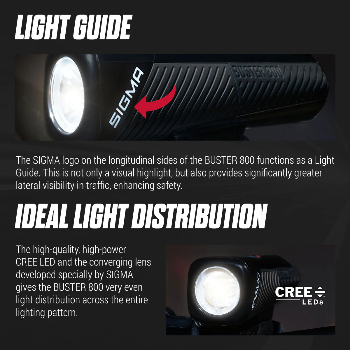 SIGMA Light - BUSTER 800, Bicycle Front Light - Image 11