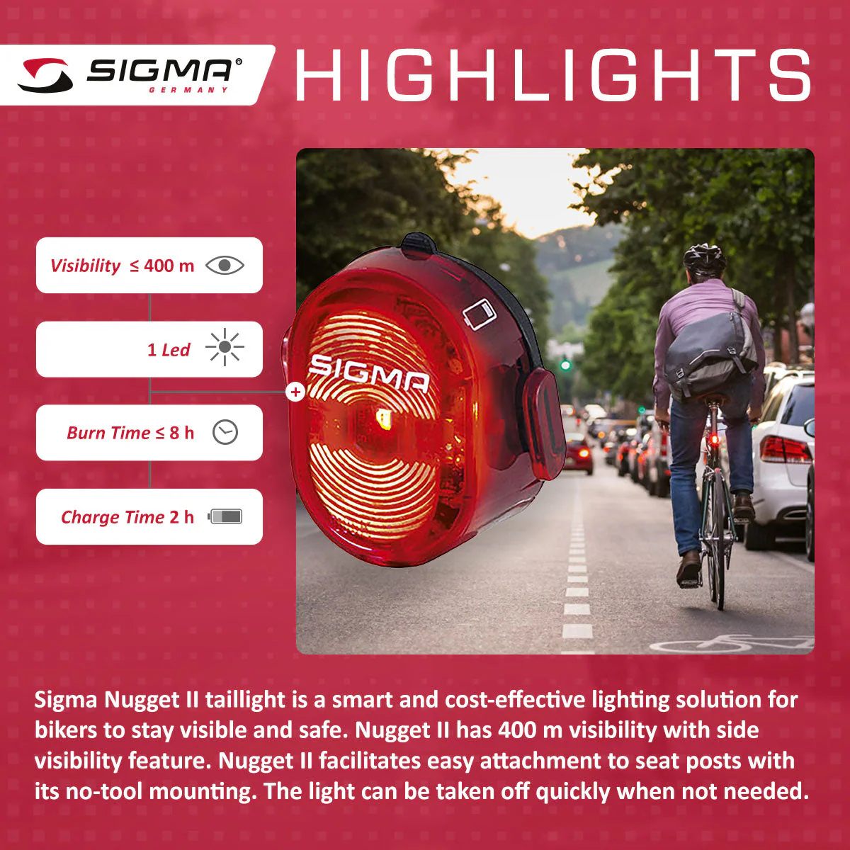 SIGMA Light - NUGGET II or Nugget II Flash, Taillight - Image 3
