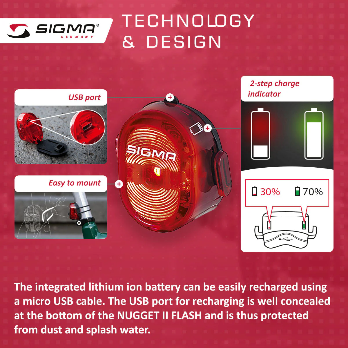 SIGMA Light - NUGGET II or Nugget II Flash, Taillight - Image 5