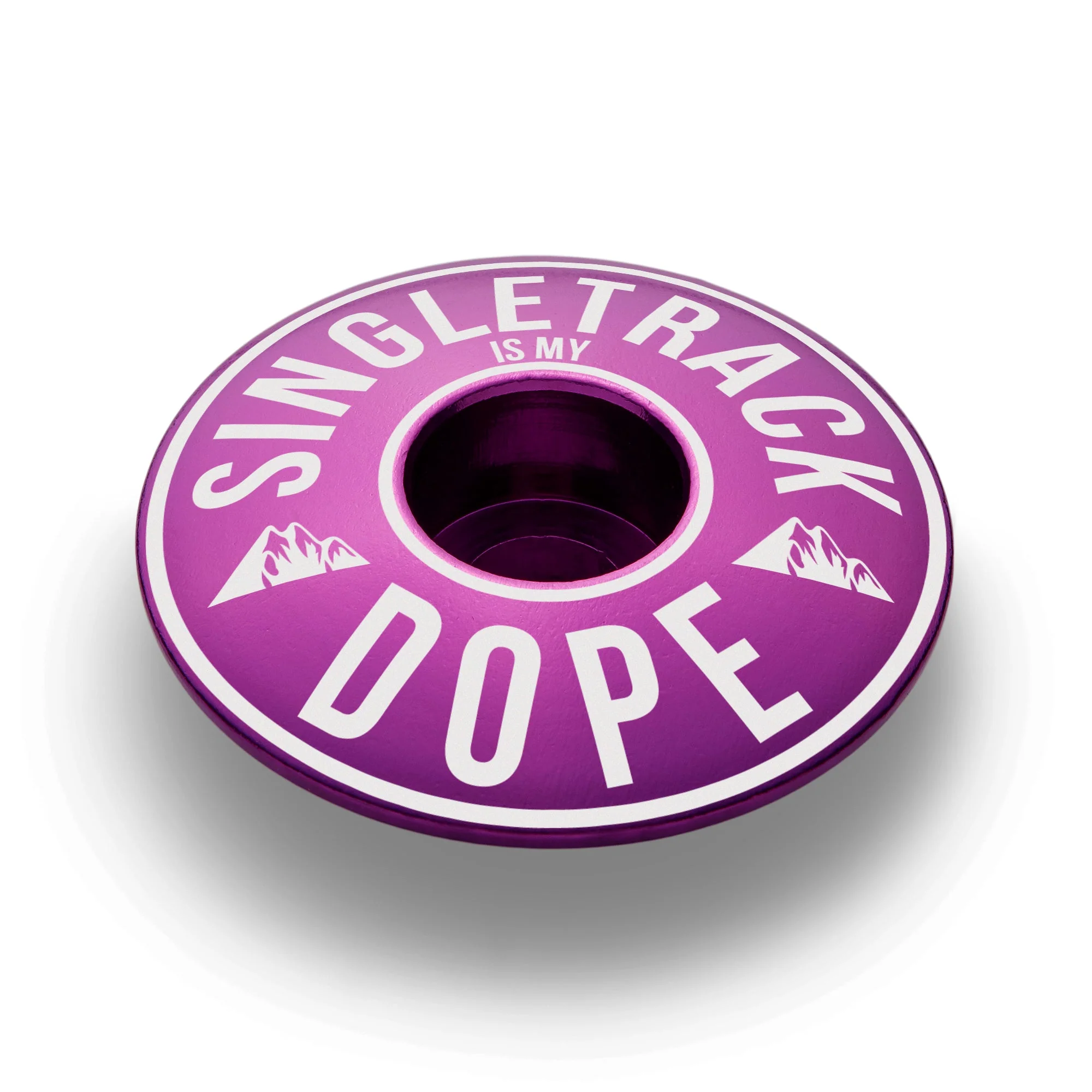 Singletrack Is My Dope Bicycle Headset Cap - Image 12