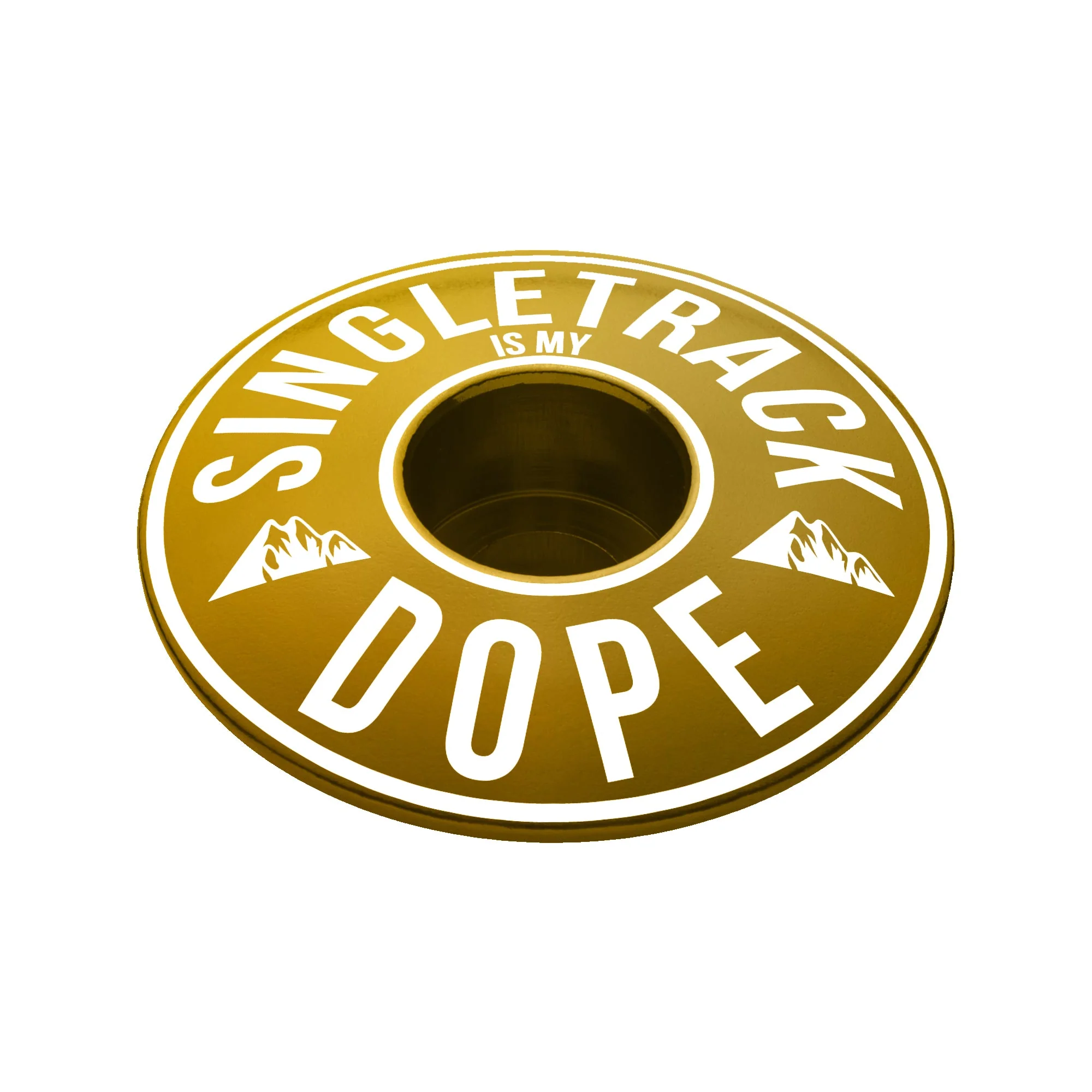 Singletrack Is My Dope Bicycle Headset Cap - Image 14