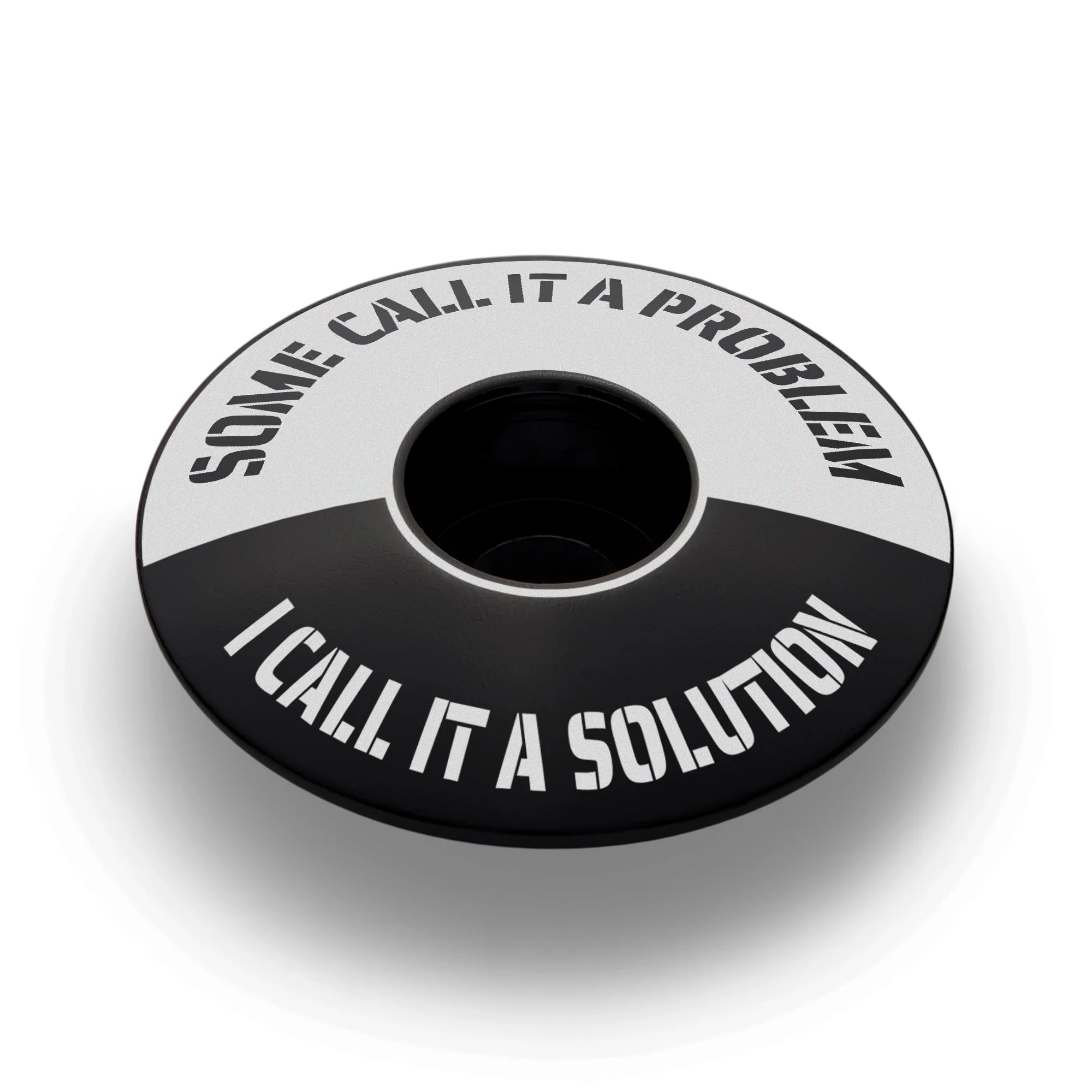 Some Call It A Problem I Call It A Solution Bicycle Headset Cap - Image 4