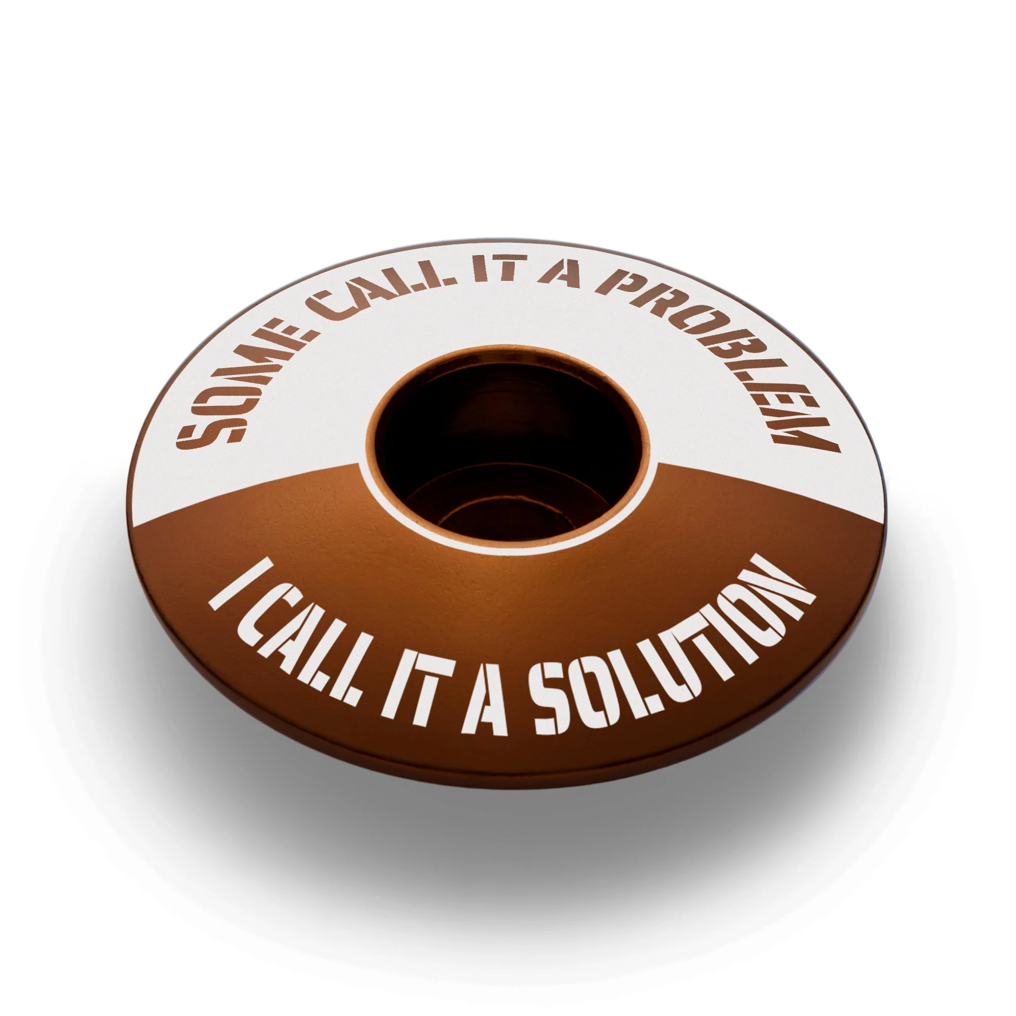 Some Call It A Problem I Call It A Solution Bicycle Headset Cap - Image 5