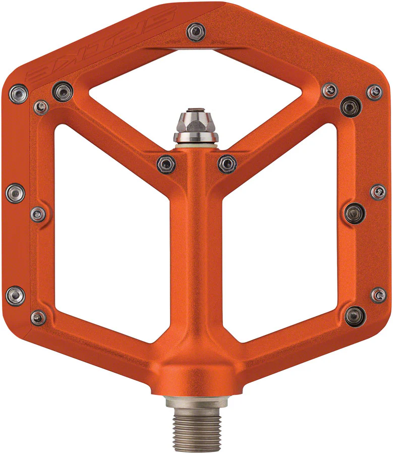 Spank Spike Pedals - Platform Aluminum 9/16" Orange - Image 2