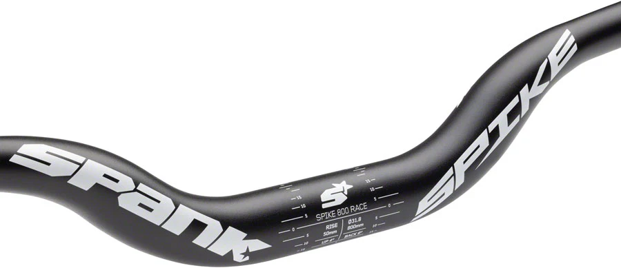 Spank Spike Race Bars 800mm Wide 50mm Rise 31.8mm Clamp Matte Black - Image 3