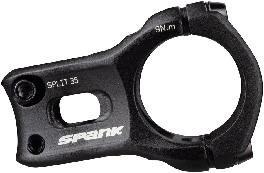 Spank Split 35 Stem - 35mm 35 Clamp +/-0 1 1/8" Aluminum Black - Image 2