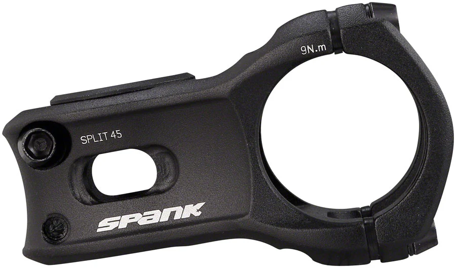 Spank Split 35 Stem - 45mm 35 Clamp +/-0 1 1/8" Aluminum Black - Image 2