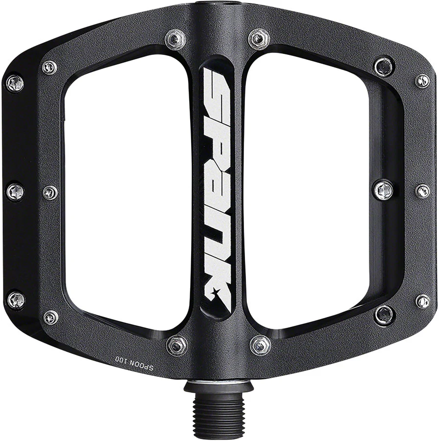 Spank Spoon 90 Pedals - Platform Aluminum 9/16" 90mm Wide Black - Image 3
