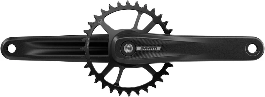 SRAM S100 Eagle Crankset - 160mm 32t Steel Chainring Aluminum Crankarms For Powerspine Bottom Bracket BLK 49mm Chainline B1